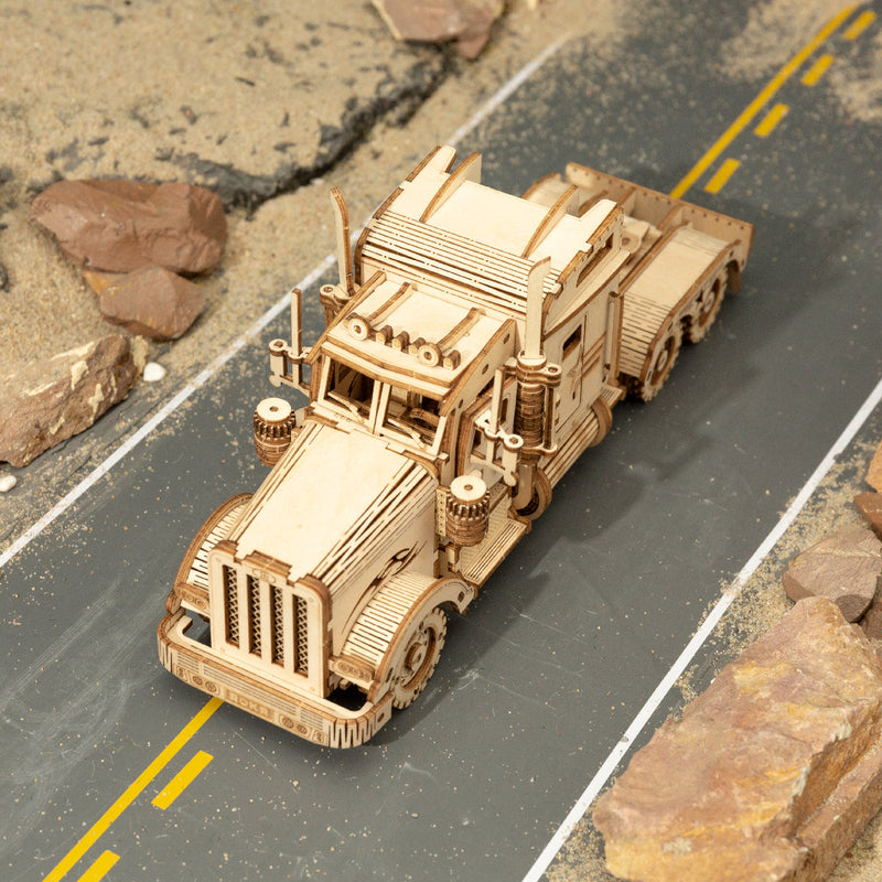 ROKR 3D Heavy Truck Wooden Puzzle Model Building - Notbrand