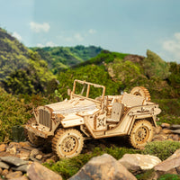 ROKR 3D Army Jeep Wooden Puzzle Model Building - Notbrand