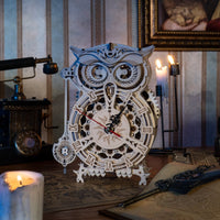 ROKR Owl Clock 3D Wooden Puzzle Model Building - Notbrand