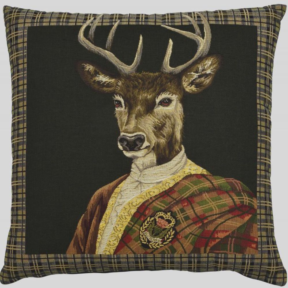 Highland Deer Cushion - Tan - NotBrand