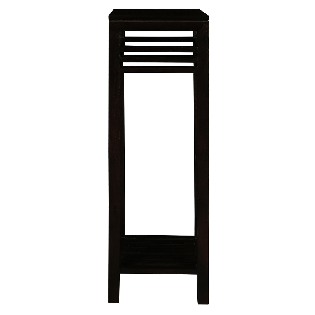 Holland Timber Stripe Plant Stand - Chocolate - Notbrand