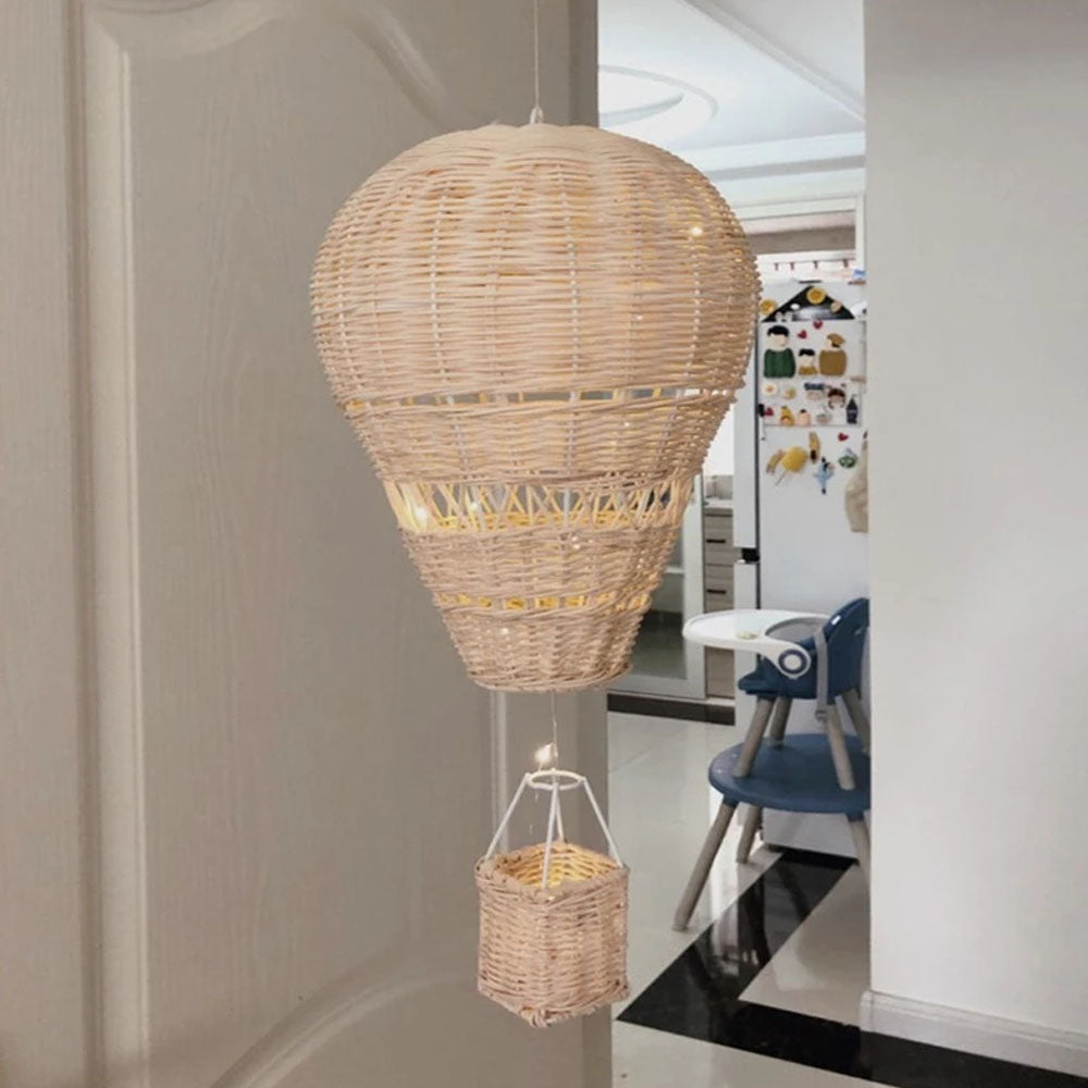 Handmade Rattan Hot Air Balloon Hanging Pendant  - Notbrand