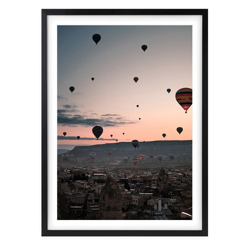 Hot Air Balloons Framed A1 Wall Art Print - Large - NotBrand