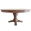 Chase Birch Round Dining Table - Smoked Oak - Notbrand
