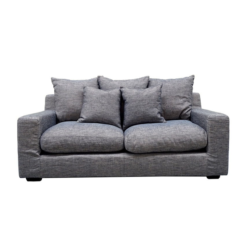 Cynthia Fabric Sofa in Light Grey - 2.5 Seater - Notbrand