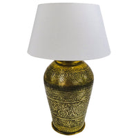 Miranda Table Lamp with Shade - Polished Antique Brass - Notbrand