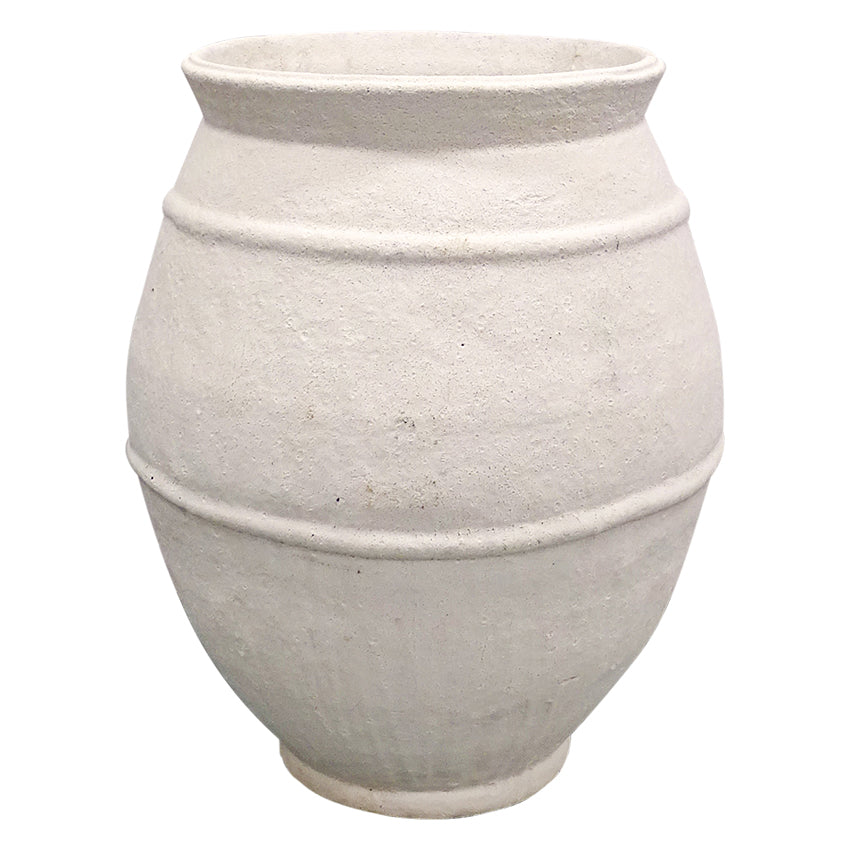 Tuscan Terracotta Pot in Rough White - 67cm - Notbrand
