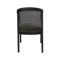Ievis Elm Dining Chair in Black & Light Beige - Set of 2 - NotBrand
