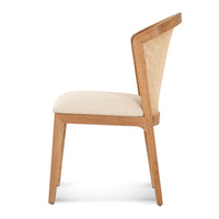 Ievis Dining Chair in Natural & Light Beige - Set of 2 - NotBrand