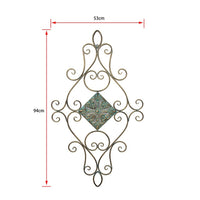 Abstract Metal Wall Décor in Antique Verdi Bronze Finish - Notbrand