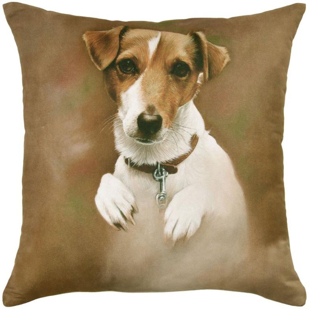 Jack Russell Watercolour Dogs Cushion - Jackie - NotBrand