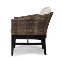 Jude Rattan Occasional Chair - Cappuccino - Notbrand