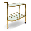 Krasgan Glass Bar Cart - Gold Base - NotBrand