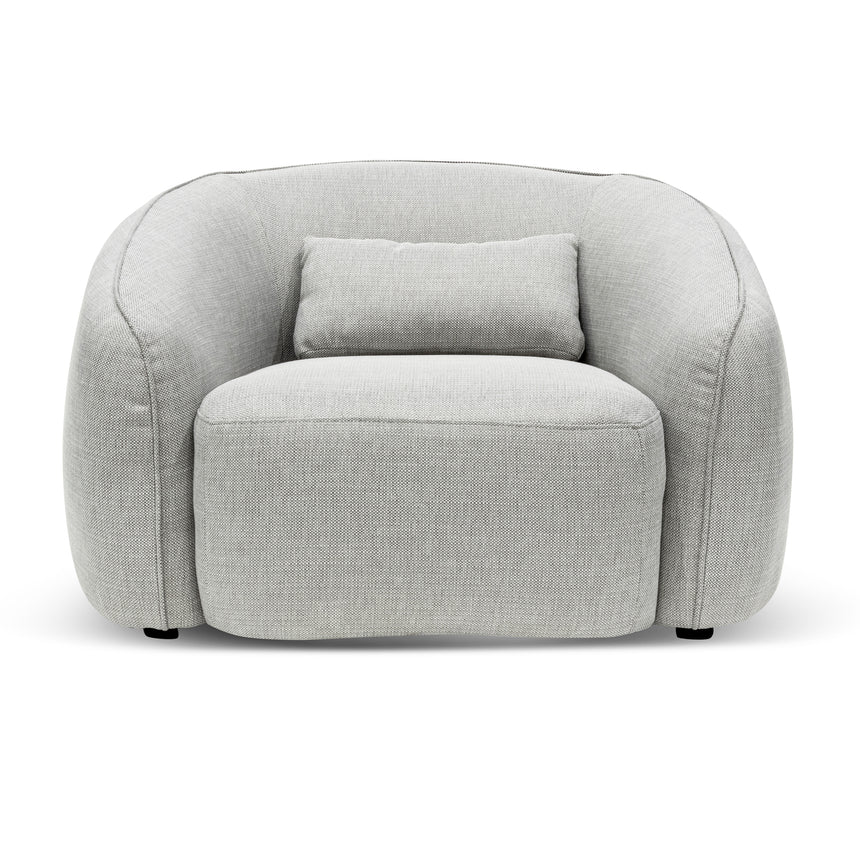 Dimena Fabric Armchair - Light Texture Grey - NotBrand