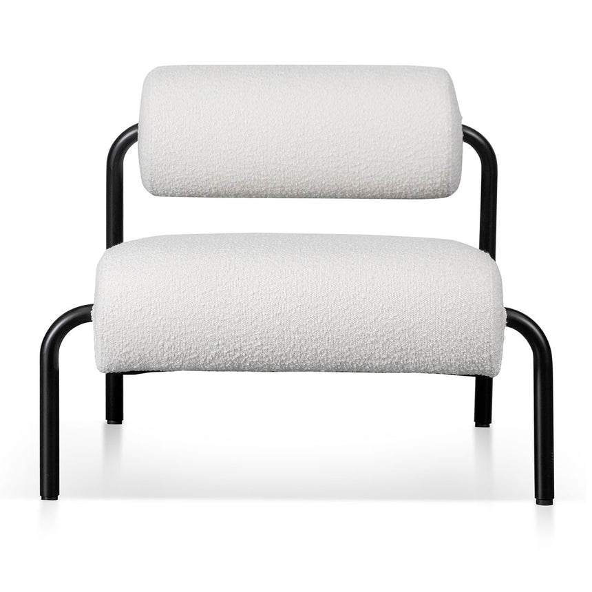 Musedi Lounge Chair - Ivory White Boucle - Notbrand