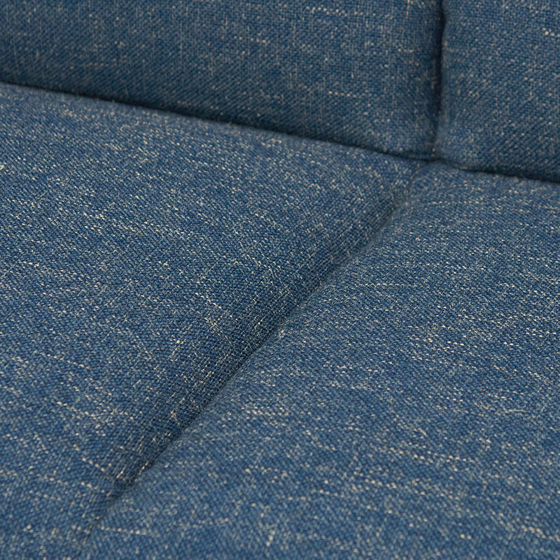 Mianda 2 Seater Fabric Sofa - Dark Blue - NotBrand