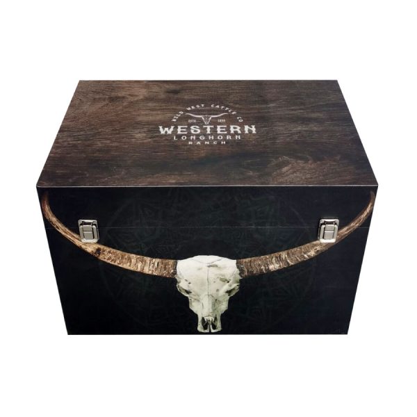 Set of 5 Longhorn Trunks Storage Boxes - NotBrand