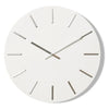 Maddox Wall Clock - White & Silver - Notbrand