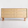 Nosha Wooden 6 Drawer Dresser - Natural - Notbrand
