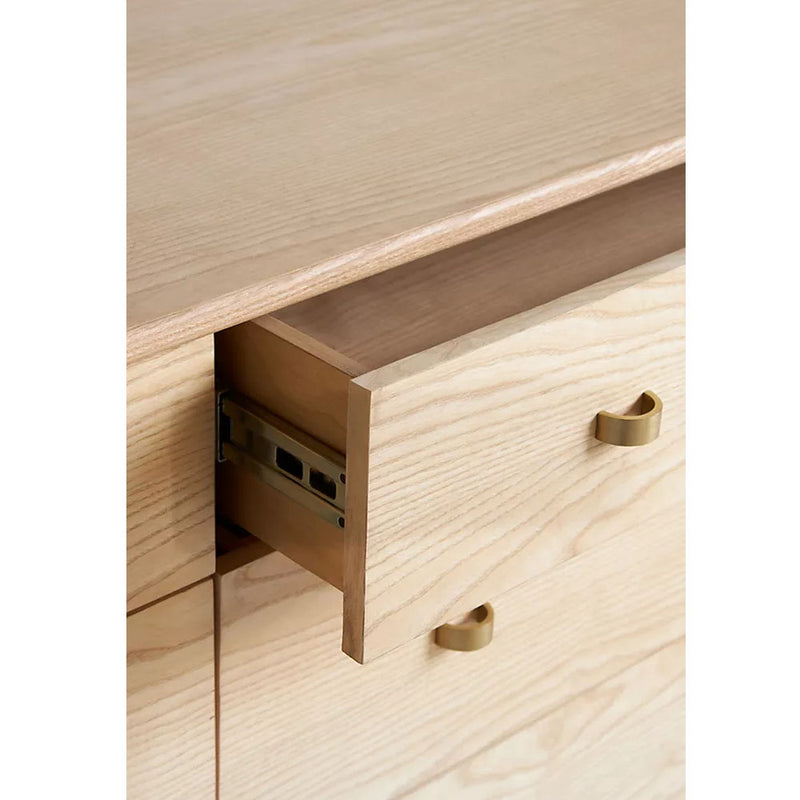 Nosha Wooden 6 Drawer Dresser - Natural - Notbrand