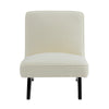 Martyn Upholstered Slipper Chair - White Boucle - NotBrand