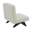 Martyn Upholstered Slipper Chair - White Boucle - NotBrand