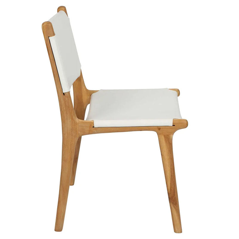 Marvin Wooden Dining Chair - White-Notbrand