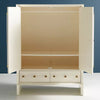 Machey Hardwood Cabinet With 2 Drawer - Ivory - Notbrand