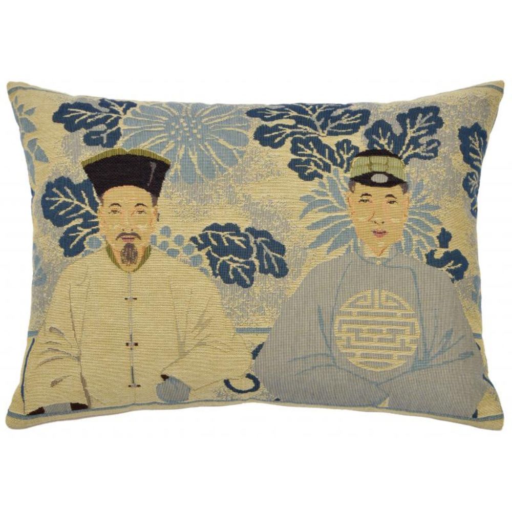 Ming Blue Rectangle Cushion - NotBrand