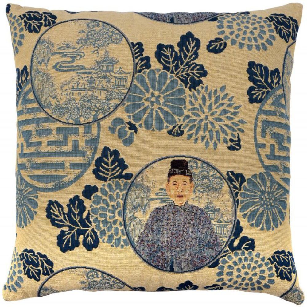 Ming Blue Square Cushion - NotBrand