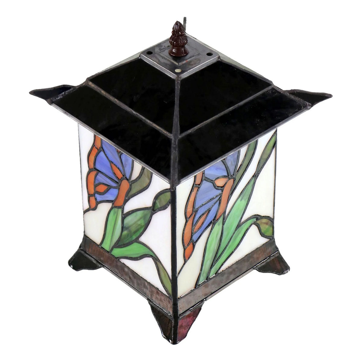 Misaku Butterfly Tiffany Style Table Lantern - Multi - NotBrand