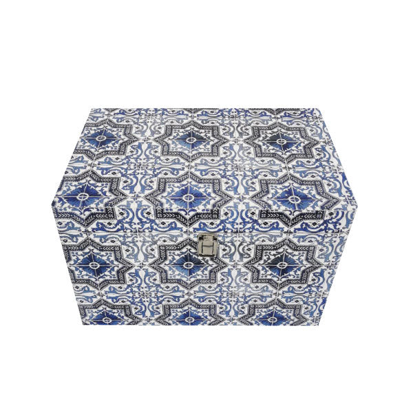 Set of 5 Moroccan Tile Trunks Storage Boxes - NotBrand