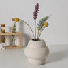 Nordic Ceramic Threaded Flower Vase - Cream - Notbrand