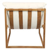 Neve Teak Wooden Chair - White-Notbrand