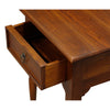 Nueva Timber Turn Leg Single Drawer Side Table - Mahogany - Notbrand