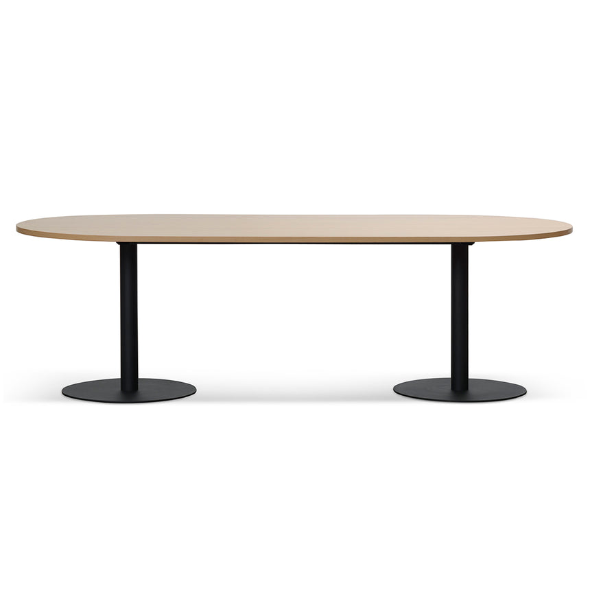 Nkala Oval Meeting Table in Natural - 2.4m - Notbrand