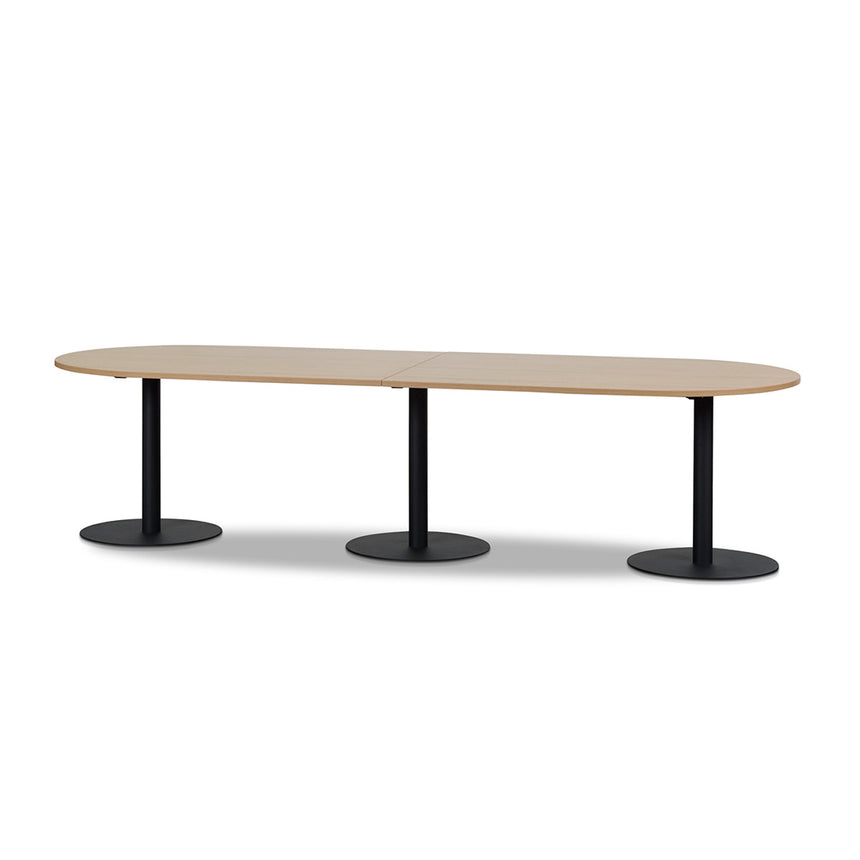 Nkala Oval Meeting Table in Natural - 3m - Notbrand