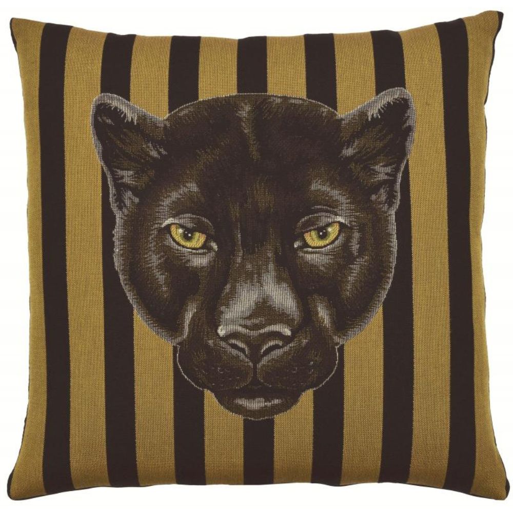 Panther Cats & Stripes Cushion - NotBrand