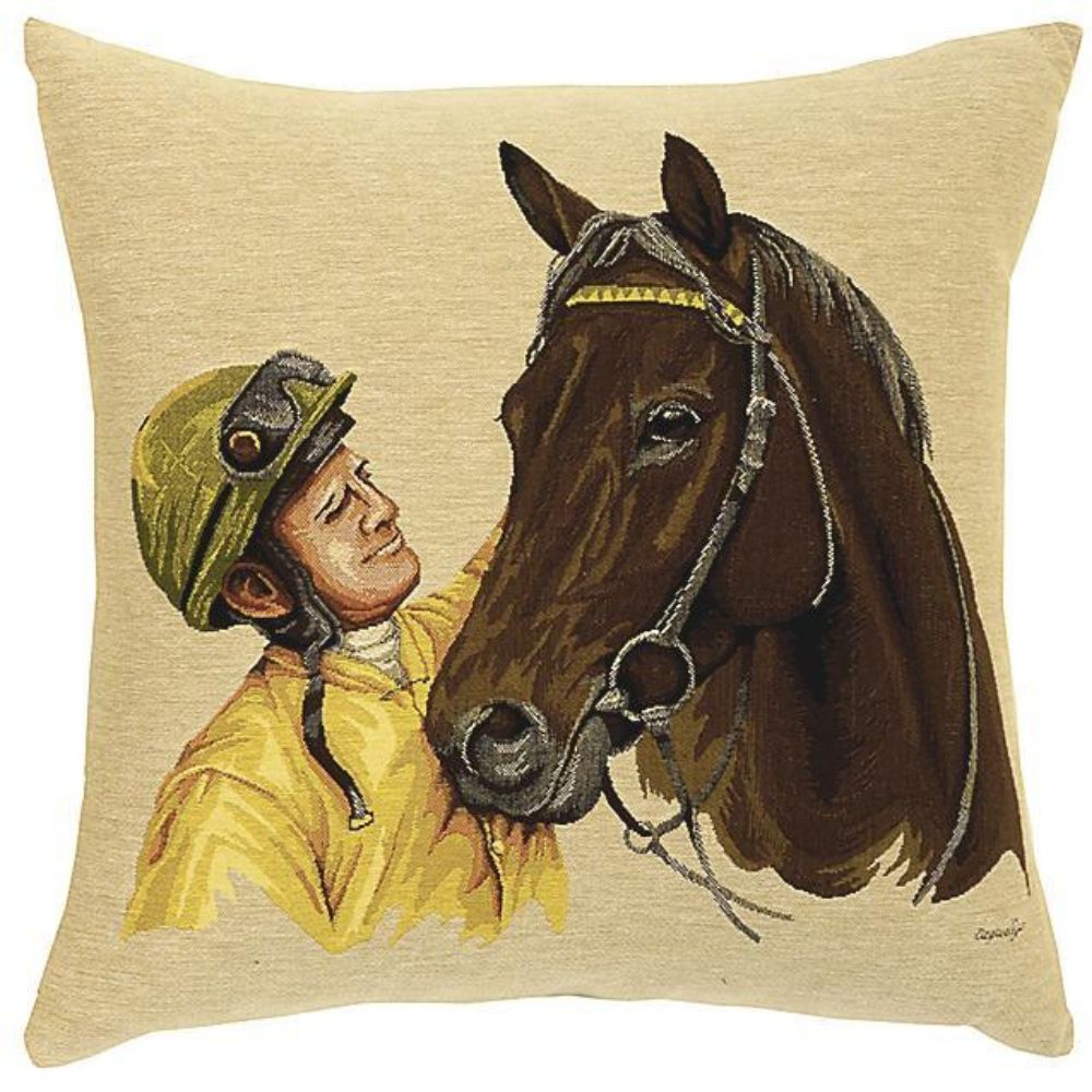 Patting Yellow Jockey Cushion - NotBrand
