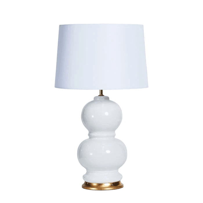 Pearl Ceramic Table Lamp - White - Notbrand
