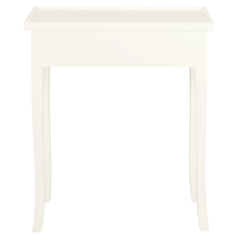 Queen Ann Timber 2 Drawer Phone Table - White - Notbrand