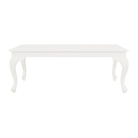 Queen Ann Timber Coffee Table - White - Notbrand