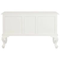 Queen Anne Timber 2 Door and 2 Drawer Console - White - Notbrand