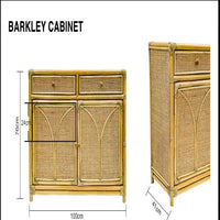 Barkley Bamboo Cabinet - Toffee - Notbrand