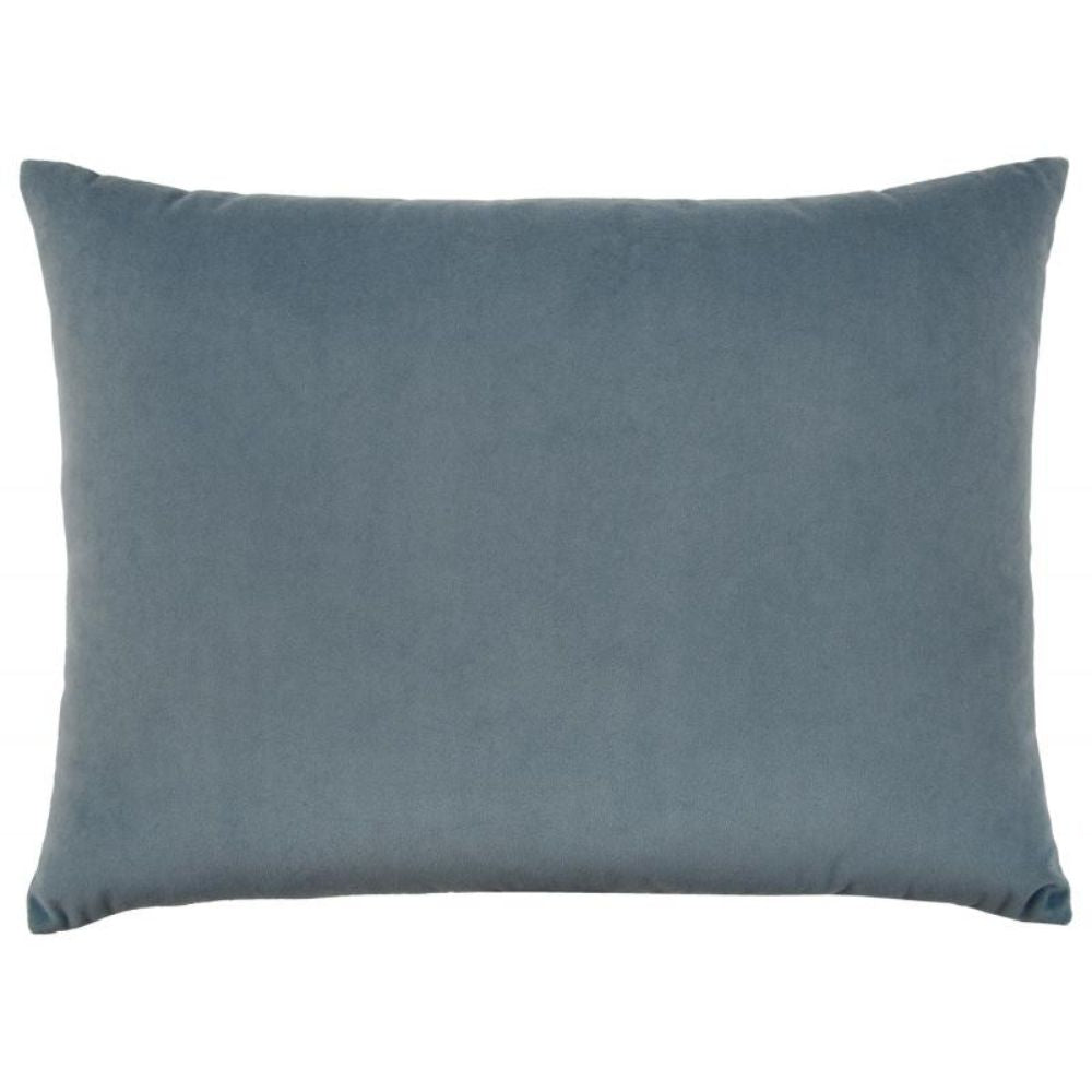 Rectangle Coordinate Velvet Cushion - Blue - NotBrand