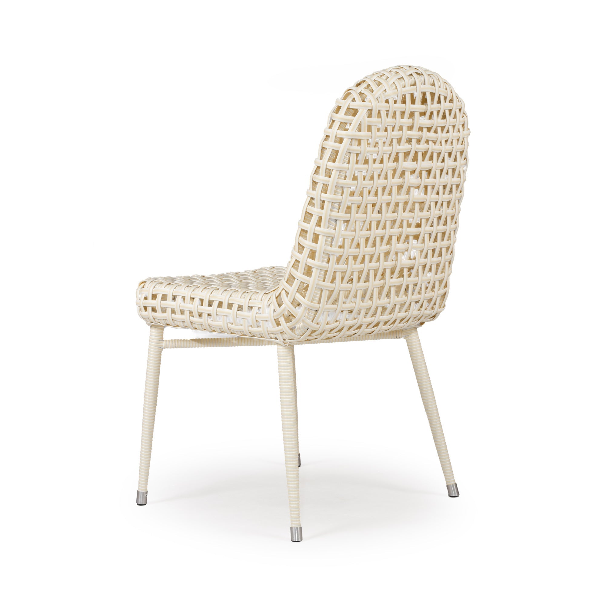 Remy Wicker Outdoor Dining Chair - Beach White - Notbrand