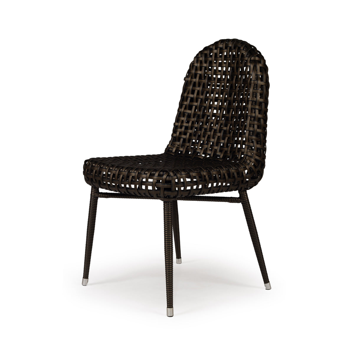 Remy Wicker Outdoor Dining Chair - Black