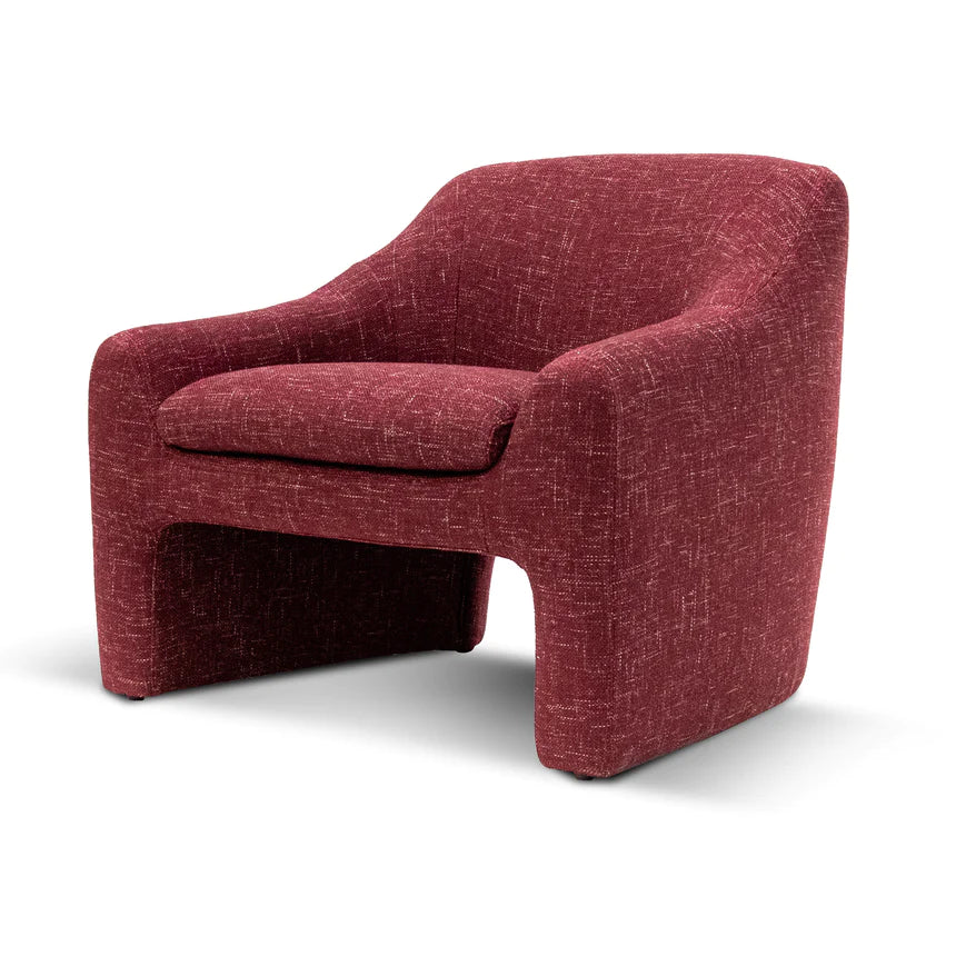 Ruphael Fabric Armchair - Sangria Red - NotBrand