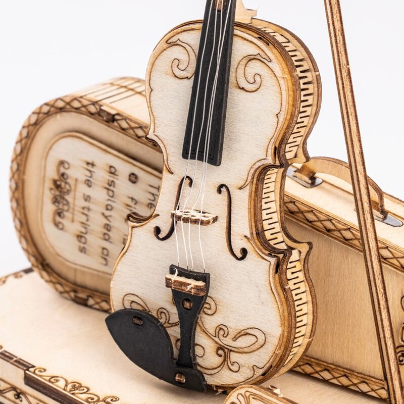 ROKR Violin Capriccio 3D Wooden Puzzle Model Building - Notbrand