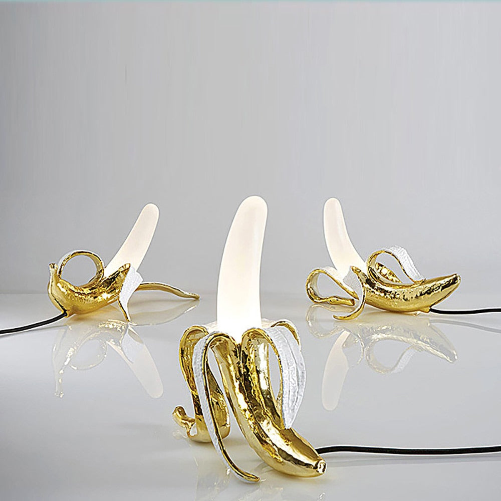 Banana Glass and Resin LED Table Lamp - Range - Notbrand